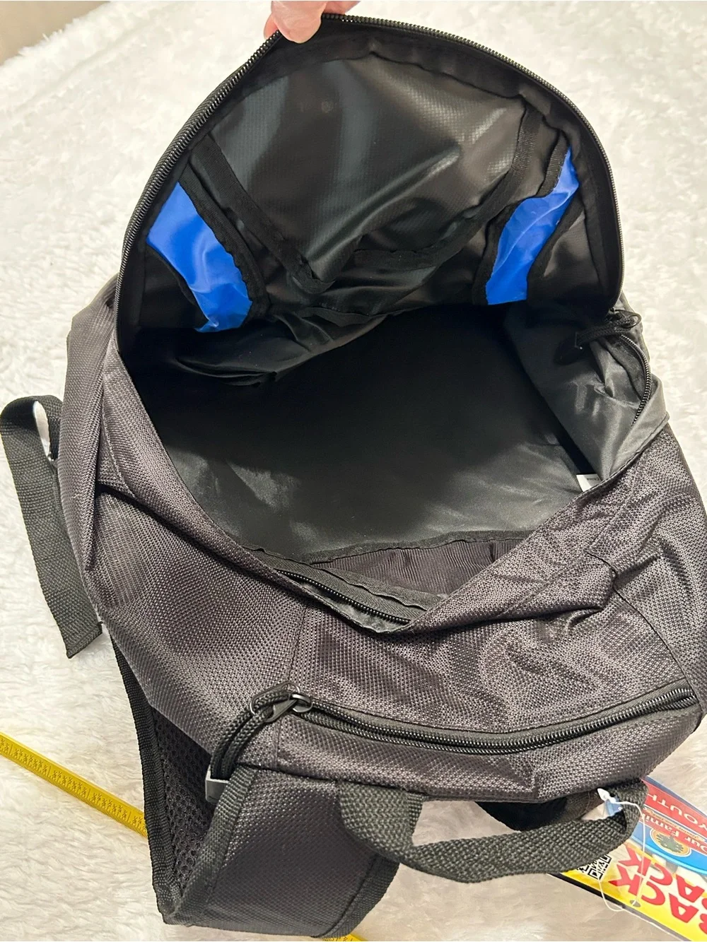 Youth Black & Blue Backpack -